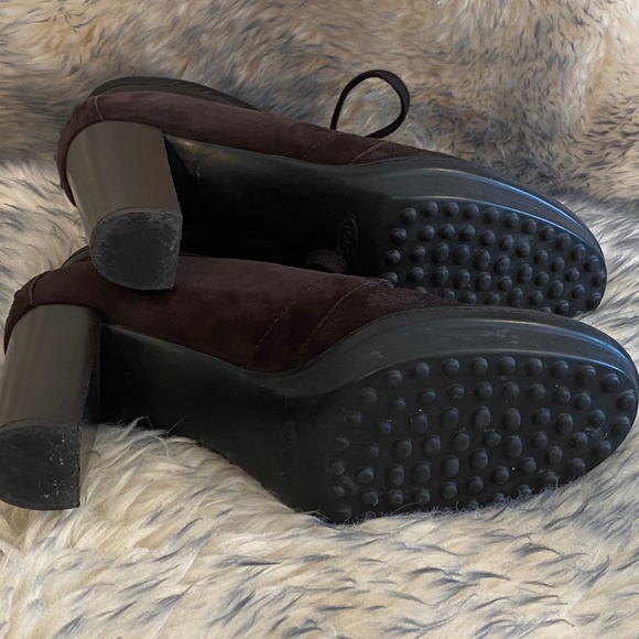 Tod’s Brown Suede Ankle Boots, Size 39.5 - Picture 4 of 4